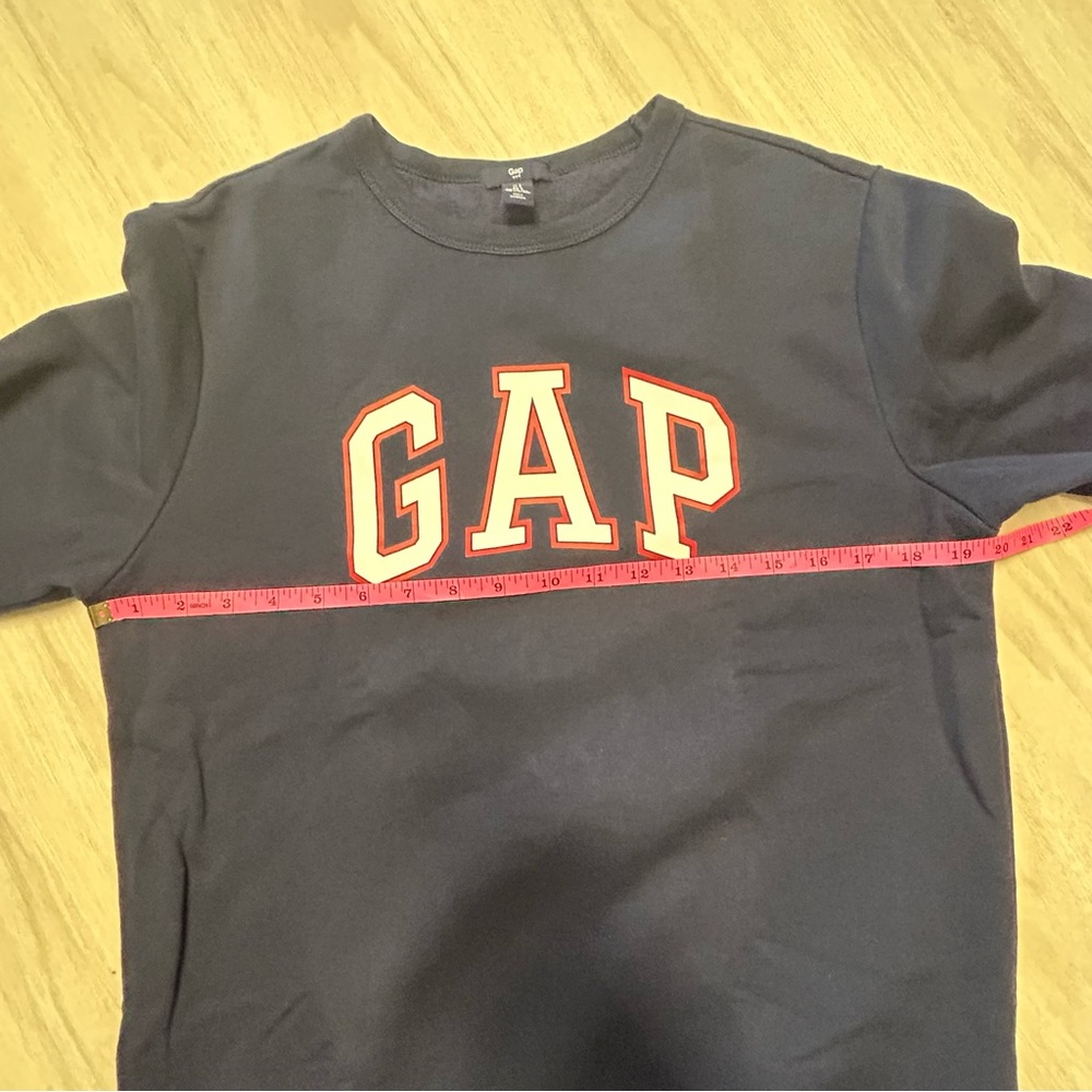 Gap Navy Blue Logo Pullover Sweatshirt Womens‎ Size Small - Picture 3 of 6